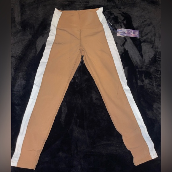 KYODAN Two-tone High Waisted Ribbed Leggings - Picture 2 of 5